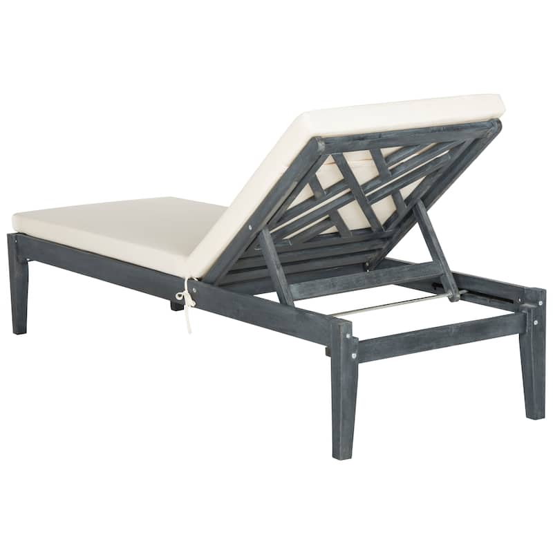 SAFAVIEH Outdoor Kicki Chaise Lounge Chair - 24Wx74Dx15H