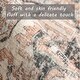 preview thumbnail 19 of 65, Washable Vintage Floral Area Rug Non-Slip Thin Rug for Living Room, Bedroom, Kitchen and Bath Machine Washable Indoor Pet Rugs