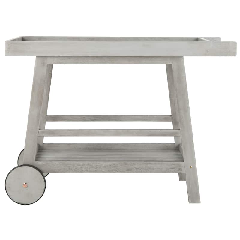 SAFAVIEH Outdoor Hayleigh Bar Cart - 48Wx20Dx32H