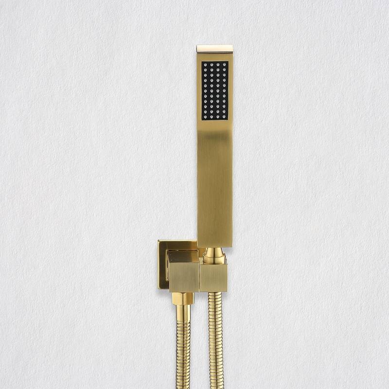 Shower Faucets Sets Complete Shower System 12 Inches Rain Shower Head with Handheld Shower Valve