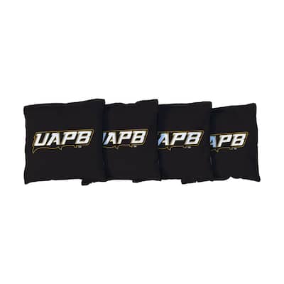 Arkansas Pine Bluff UAPB Golden Lions Black Cornhole Bags