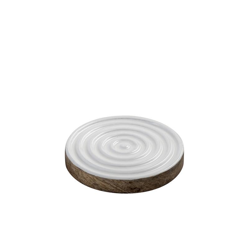 Mango Wood Round Coaster Set Of 4