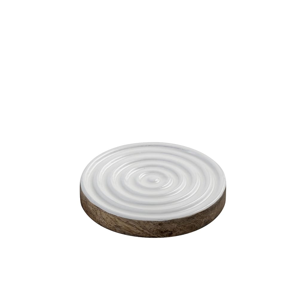 Mango Wood Round Coaster Set Of 4