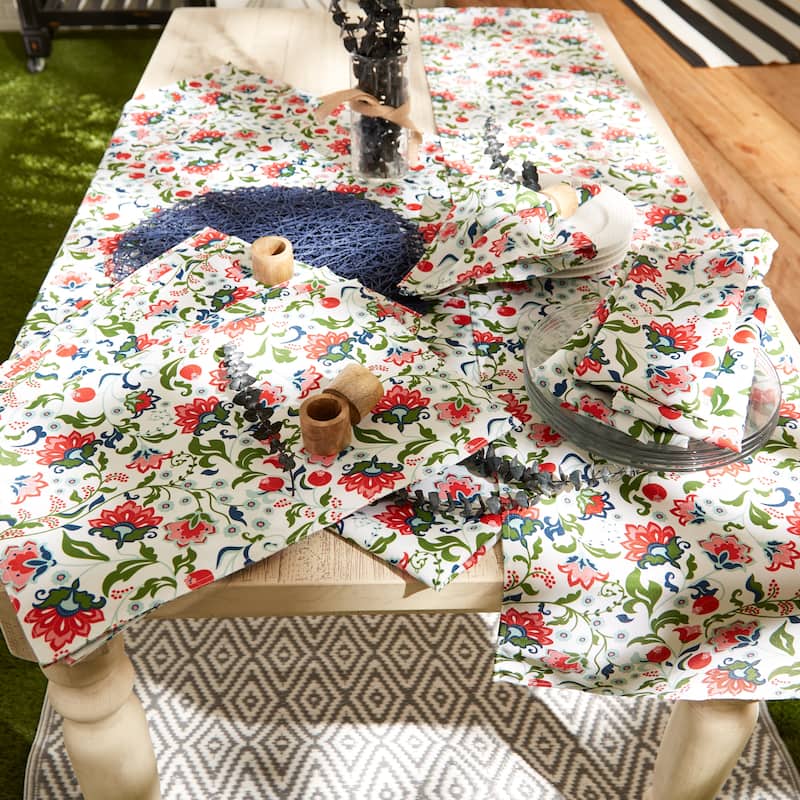 DII Garden Floral Print Outdoor Tablecloths