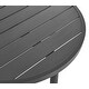 preview thumbnail 7 of 5, Terrace 35" Outdoor Patio Aluminum Round Coffee Table
