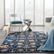 preview thumbnail 37 of 178, Nourison Passion Boho French Country Floral Area Rug. 1' 10" x 6' - Navy - Runner