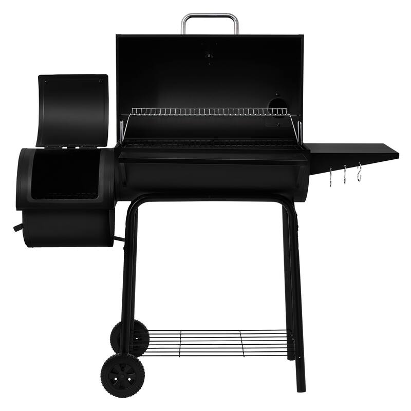 Royal Gourmet CC1830S Charcoal Grill with Offset Smoker,Black