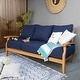 preview thumbnail 15 of 17, Cambridge Casual Leon Teak Outdoor Deep Seating Sofa