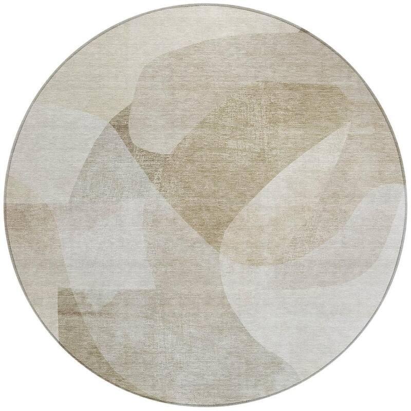 HomeRoots Abstract Transitional Rectangle Outdoor Rug