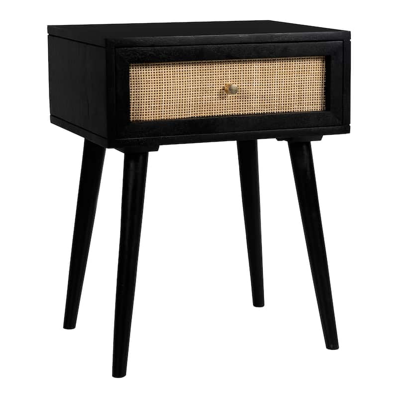 Glenda Solid Wood One-Drawer Nightstand