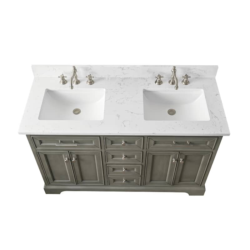 Sudio Design Thompson 54" Double Bathroom Vanity