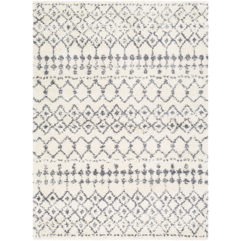 Livabliss Bouchra Moroccan Trellis Shag Area Rug