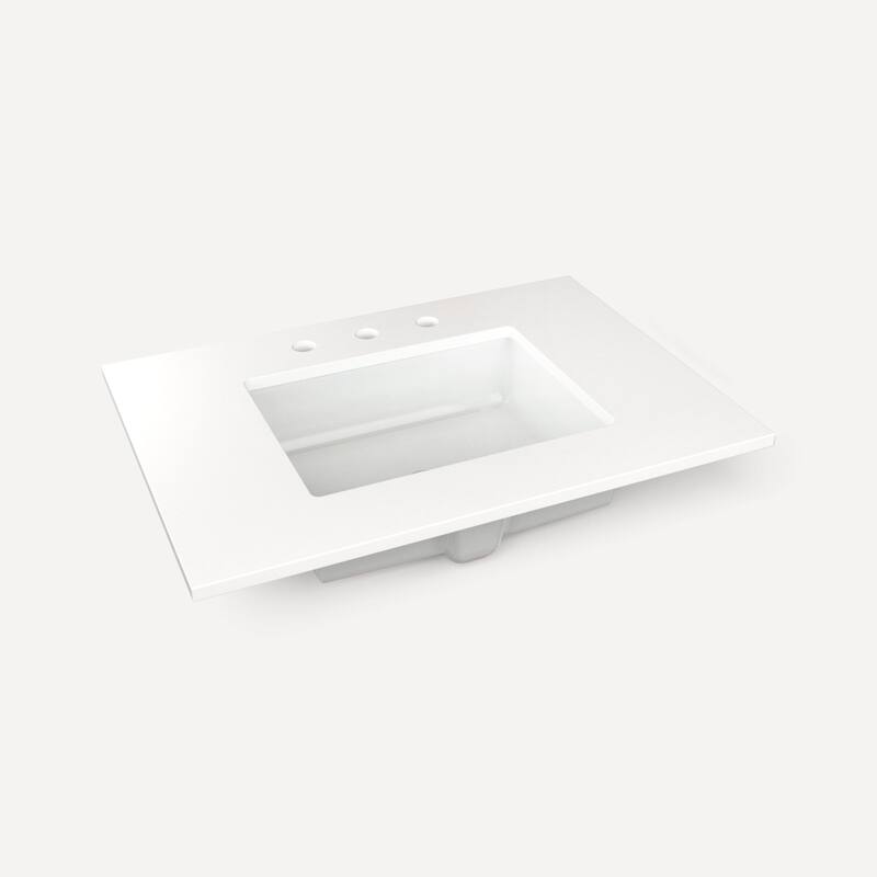 Robern TB31UCO-8 31" Quartz Vanity Top for Widespread Faucet