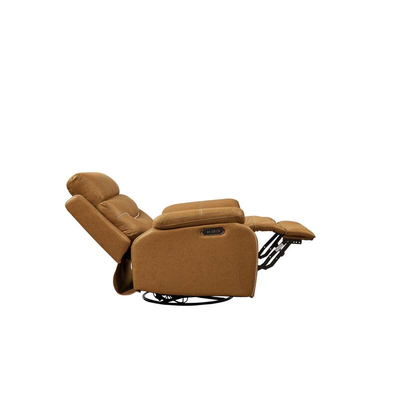 240 Degree Swivel Power Recliner - OKIN Motor Recliner with UBS Ports and Adjustable Headrest