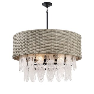 Minka Lavery 5297 Breaker Isle 9 Light 33" Wide Crystal Pendant