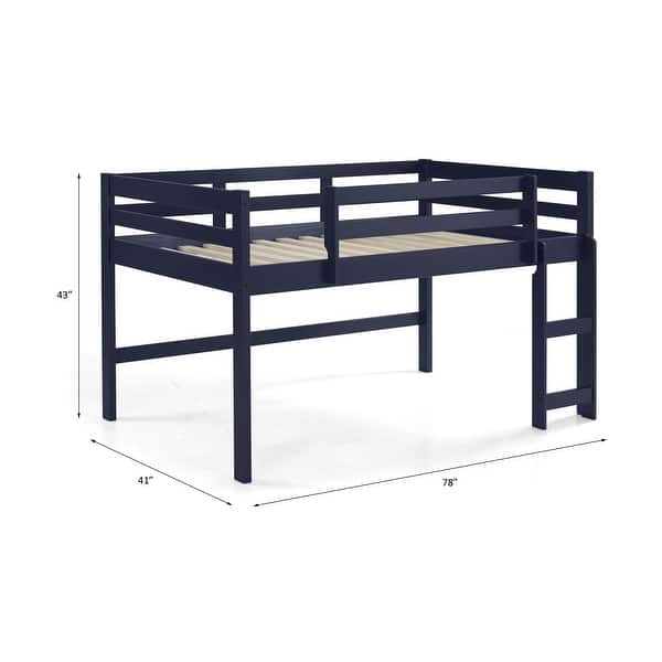 Blue Finish Twin Loft Bed