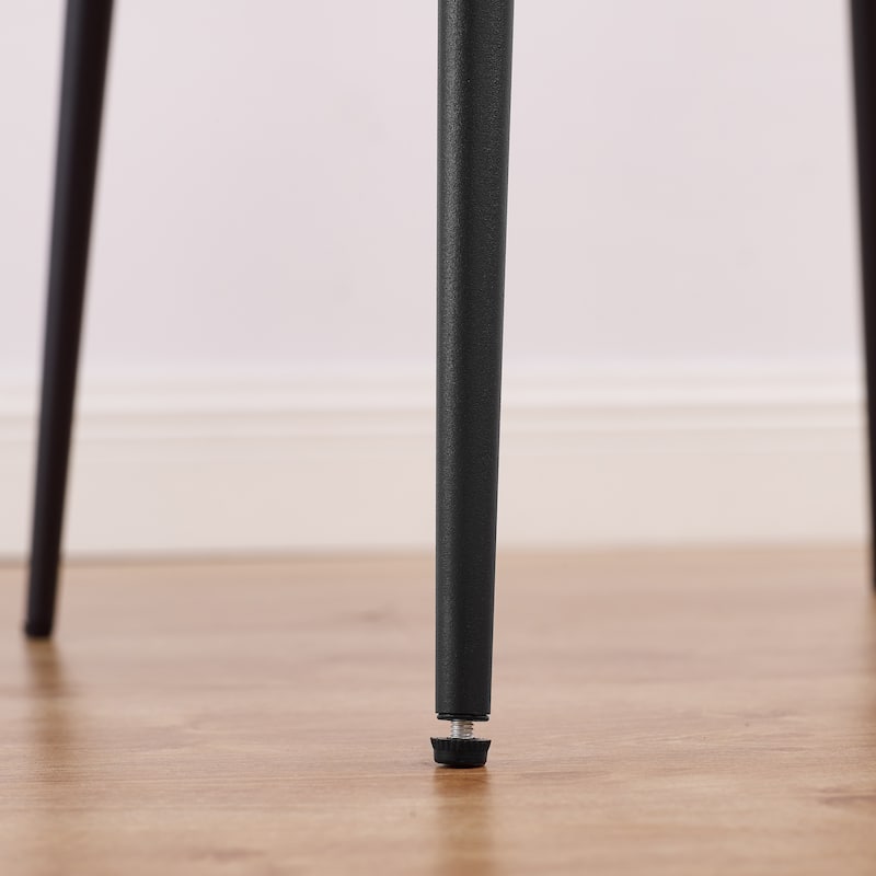 Art Leon Genuine Leather and Bentwood Dining Chair Set of 2