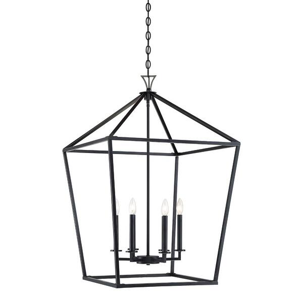 slide 2 of 12, Savoy House 3-422-6 Townsend 6 Light 24" Wide Taper Candle Pendant Classic Bronze