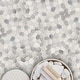 preview thumbnail 2 of 6, Misty Pebble Mosaic Tumbled Stone Backsplash Tiles for Kitchen Walls, Shower and Bathroom Floors 12" X 12" (5 Sqft per case)