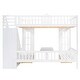 preview thumbnail 28 of 50, Full-Over-Full Bunk Bed with Changeable Table
