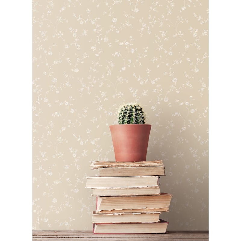 Galerie Wallcoverings Miniatures 3 Floral Trail Vinyl on Non-woven Matte Wallpaper Roll