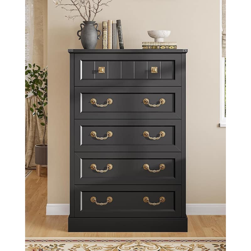 Farmhouse Drawers Dresser for Bedroom Wood Rustic Chest of Drawers