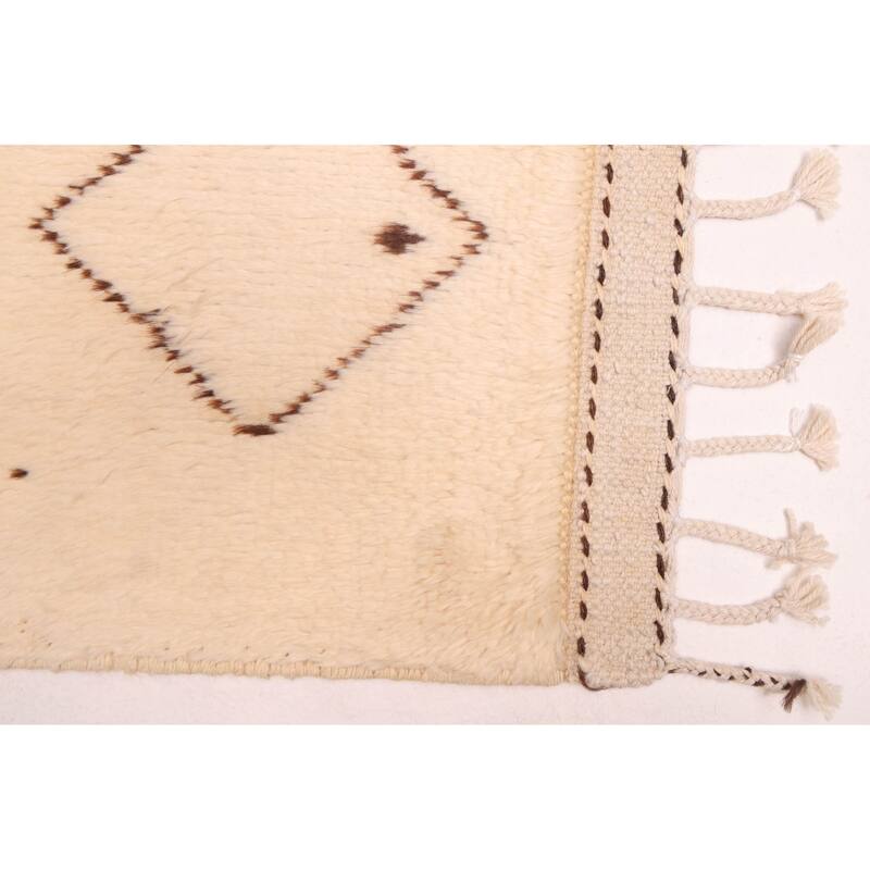 ECARPETGALLERY Hand-knotted Pak Finest Marrakesh Cream Wool Rug - 6'11 x 9'6