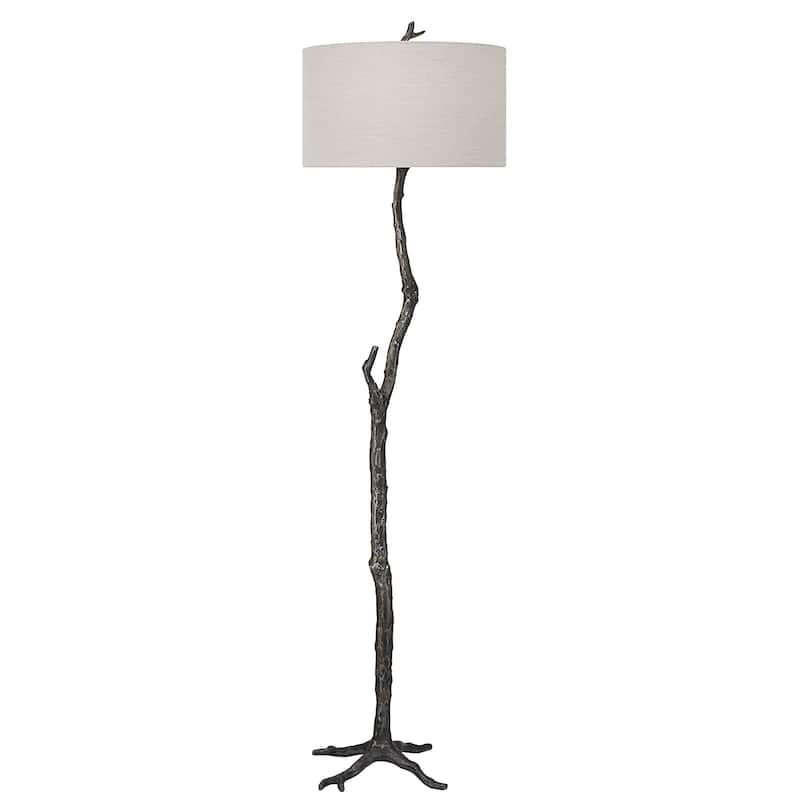 Uttermost Spruce Rustic Floor Lamp - 69"H,  Shade 11"H x 18"Dia.