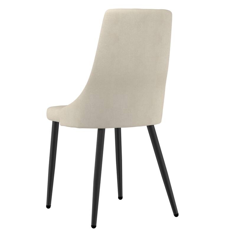 Textured Side Chair - 36.75" - Beige and Black