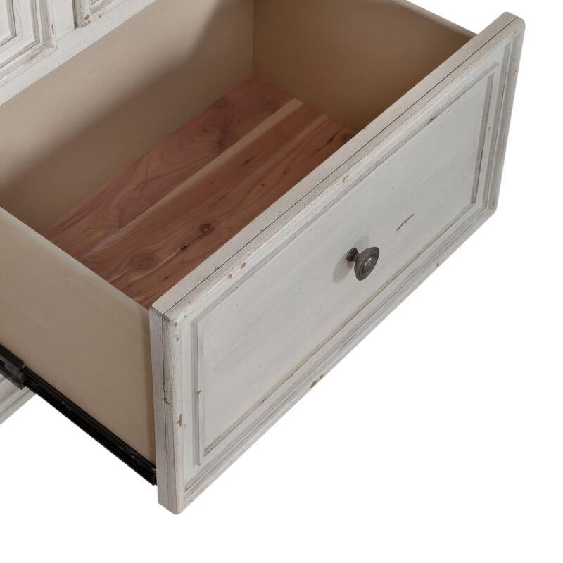 Big Valley Whitestone Distressed 10 Drawer Chesser