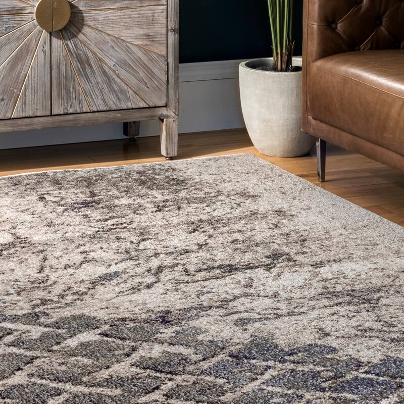 Nuloom Colette Distressed Abstract Trellis Area Rug