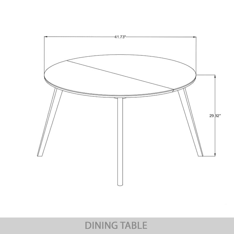 CraftPorch Contemporary 5-Piece Linen Wooden Dining Set