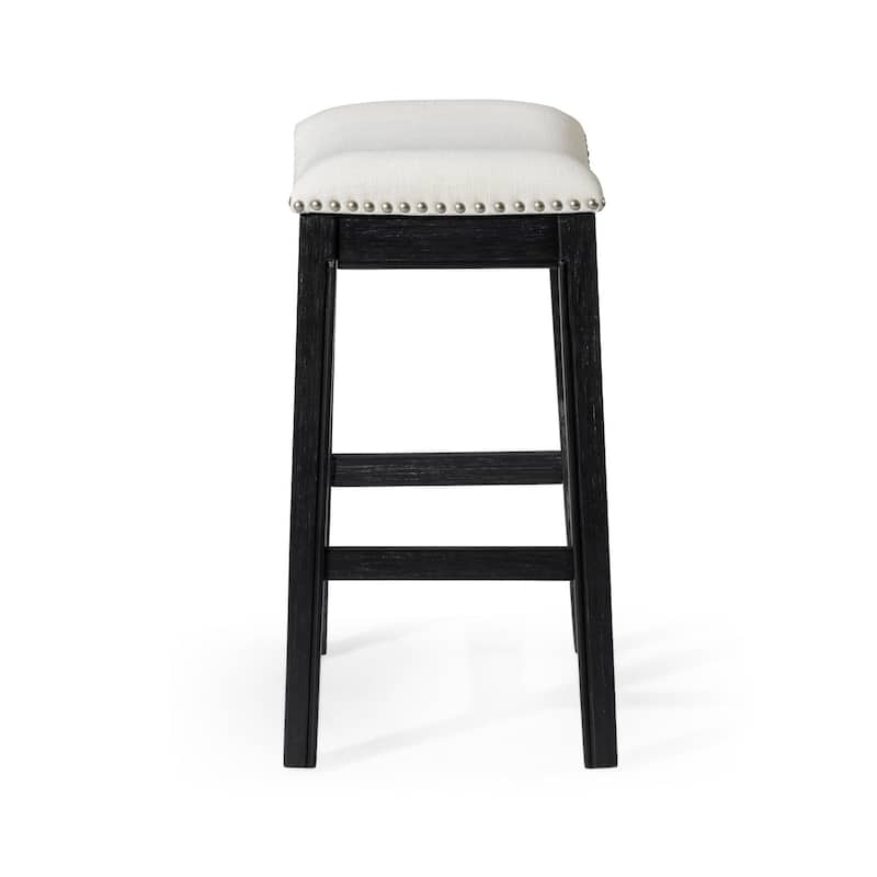 Maven Lane 26" Adrien Saddle Kitchen Counter Height Stool