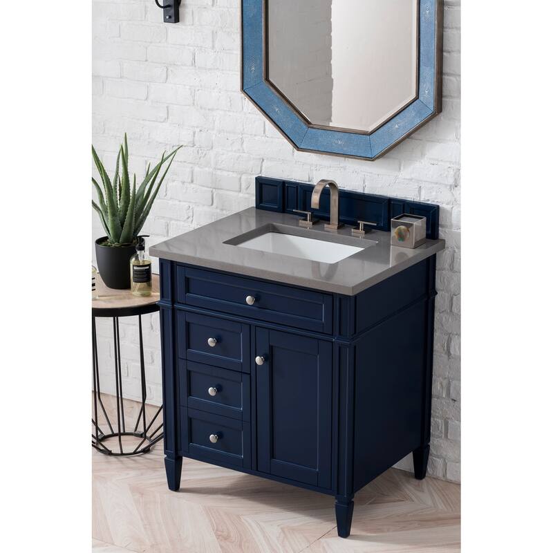 James Martin Vanities Brittany 30" Single Vanity, Victory Blue - 36 x 23.50 x 34