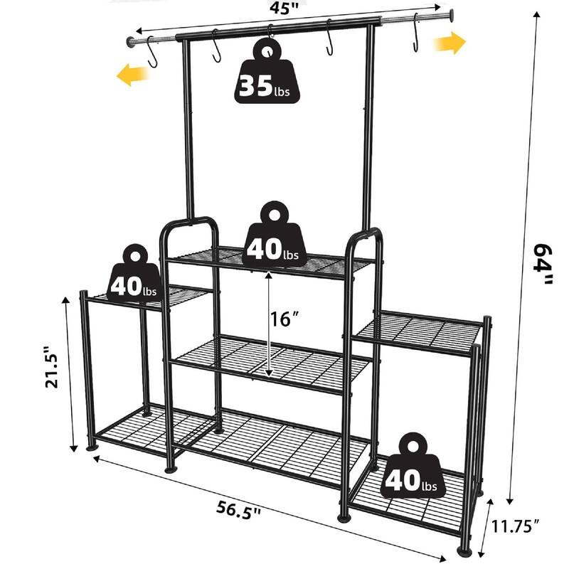 Plant Stand Indoor Outdoor - 56.5 x 11.75 x 64 inches