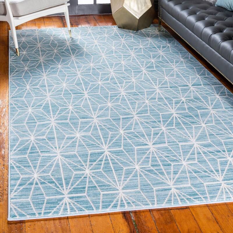 Contemporary Richye Collection Area Rug - Blue - 2'x3'1"