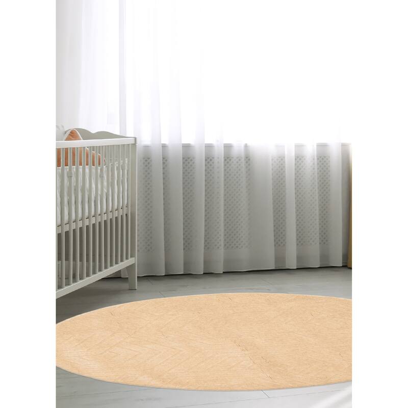 Kashkuli Gabbeh Beige Rug 4'0" x 4'0" - 4'0 x 4'0