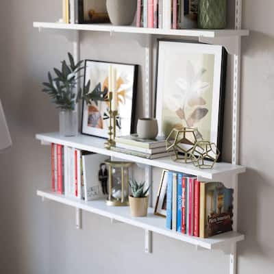 Adjustable Shelf, 36 inch Floating Shelves, Wooden Closet Shelves, Kitchen Shelving, Pantry Shelves