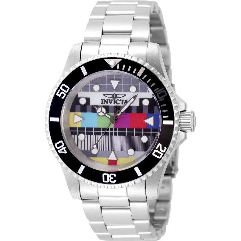 Invicta Men's 49062 Pop Art Quartz 3 Hand Multi Color Dial Watch