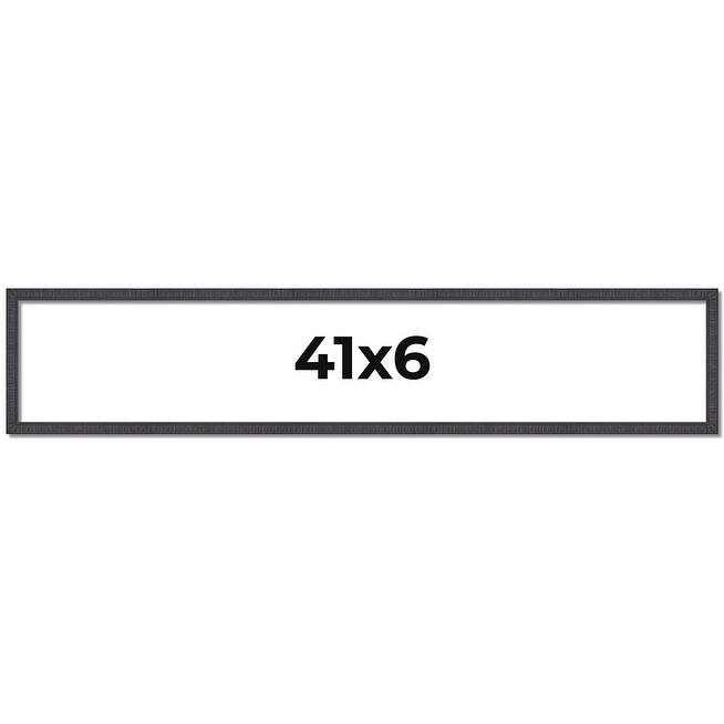 41x6 Frame Brown Picture Frame - Complete Modern Photo Frame Includes