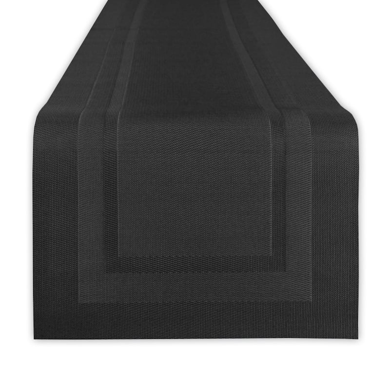 Design Imports PVC Doubleframe Table Runner (0.25 inches high x 14 inches wide x 72 inches deep) - 72"x14"