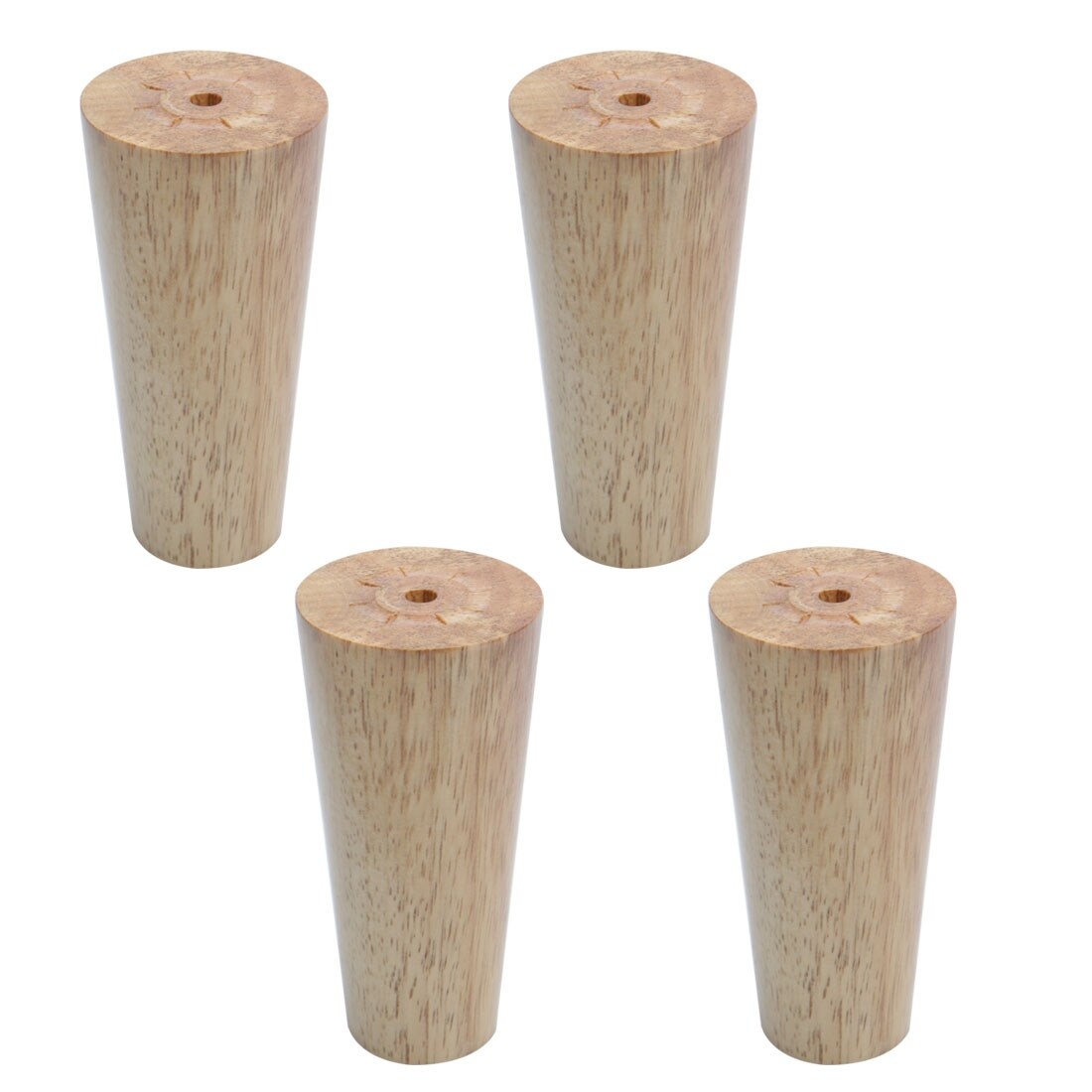 Shop 4 7 Inch Solid Wood Furniture Legs Round Tapered Sofa Bench Table Closet Feet Replacement Height Adjuster Wood Color Set Of 4 On Sale Overstock 28767356