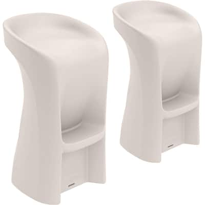 Ledge Lounger In Pool Barstools, Outdoor Patio, 33" Height - Set of 2