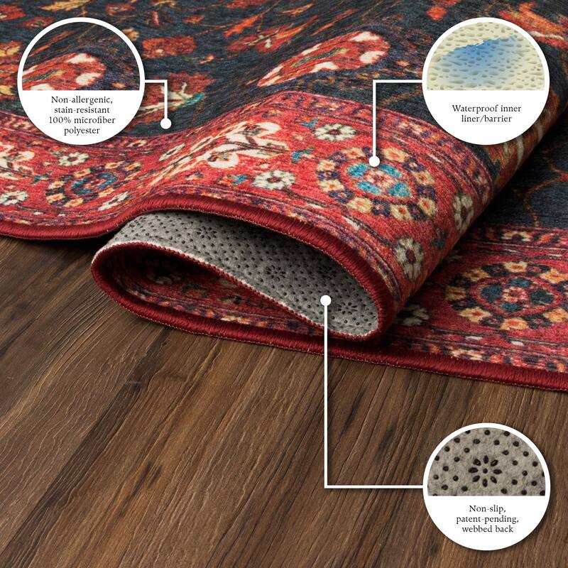 My Magic Carpet Machine Washable Rug Ramage Indigo