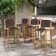 Option Teak Finish+Dark Brown+4 Piece