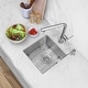 preview thumbnail 1 of 10, STYLISH 15 inch Stainless Steel Undermount Bar Prep Sink - Brushed Stainless Steel - 15" x 15" x 8" Brushed Stainless Steel