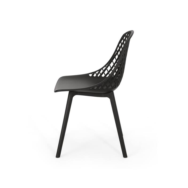 Lily Outdoor Modern Dining Outdoor Modern Dining Chair (Set of 2) by Christopher Knight Home - 18.00" W x 21.50" L x 33.20" H