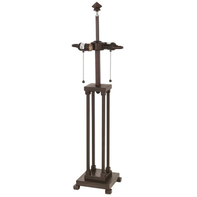 Meyda Tiffany 177345 Column Mission 32" Tall Lamp Base - Mahogany Bronze