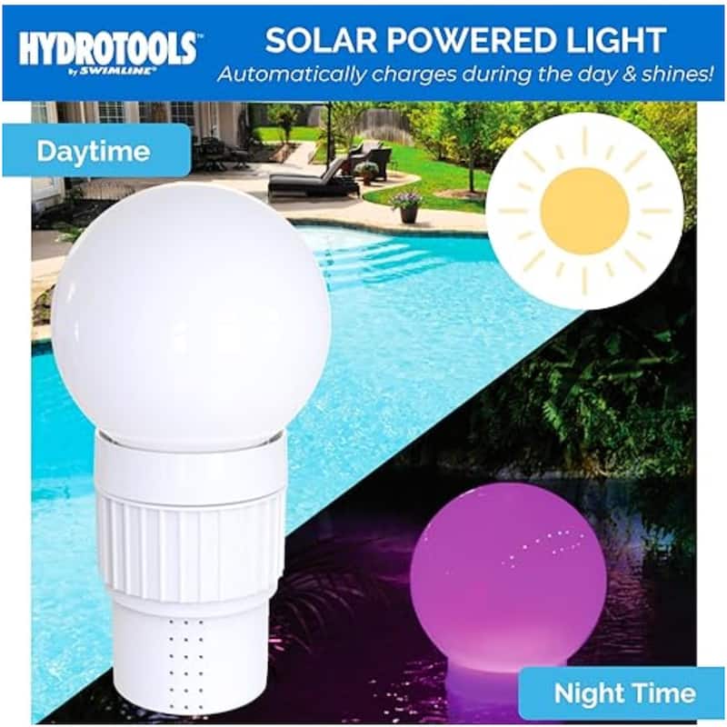 LED Solar Lighted Floating Chlorine Dispenser - 11"