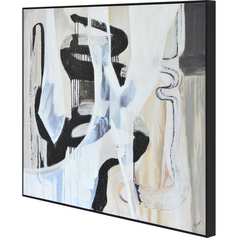 Renwil Soyuz 36" Wide Canvas Art, Black